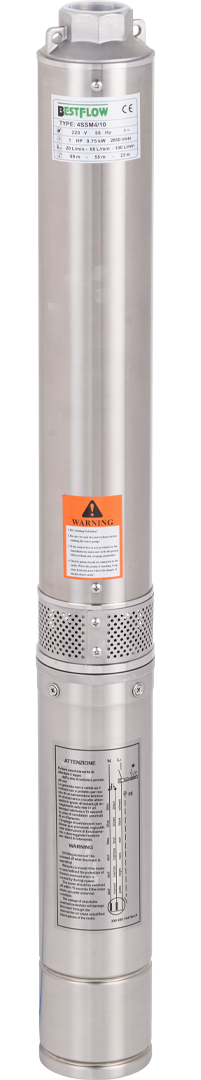 BOMBA PARA POZOS PROFUNDOS SERIE 4” 4SSM | 6/15/ | 2.0 HP| 220V+40M+CONTR